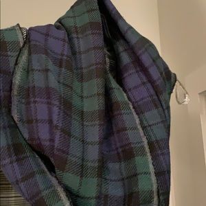 Loft plaid infinity scarf